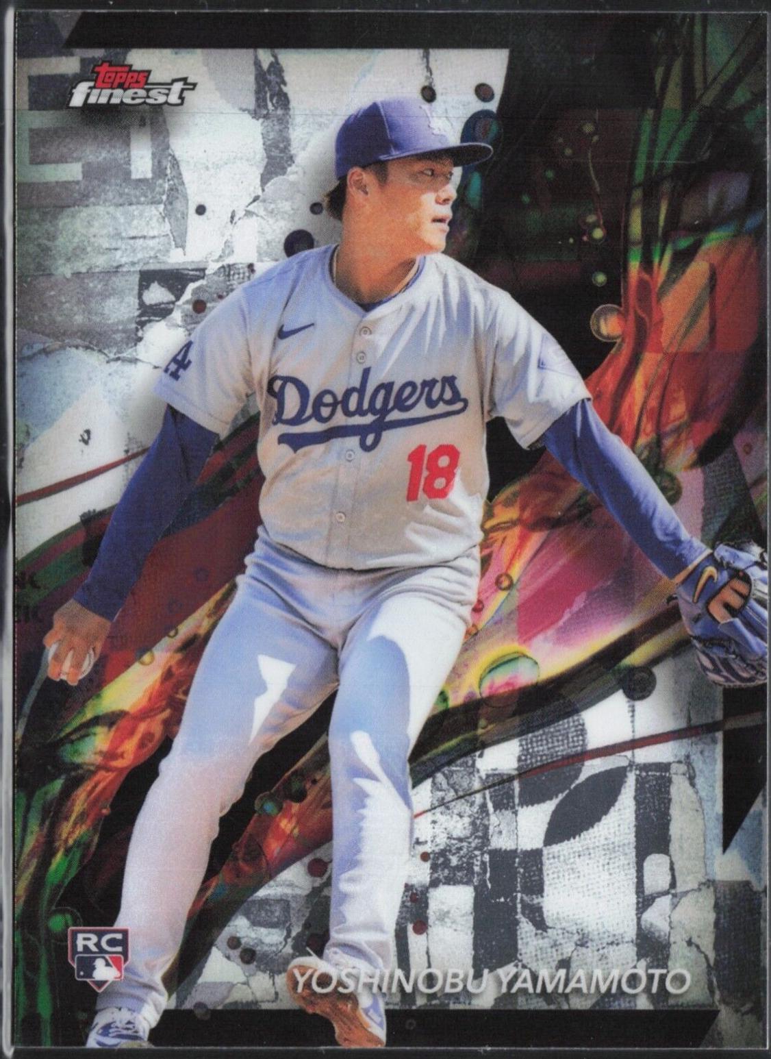 2024 Topps Finest Yoshinobu Yamamoto #50 card