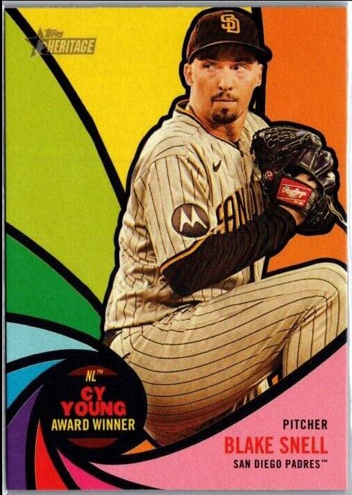 2024 Topps Heritage Award Winners Blake Snell #AW-4 card