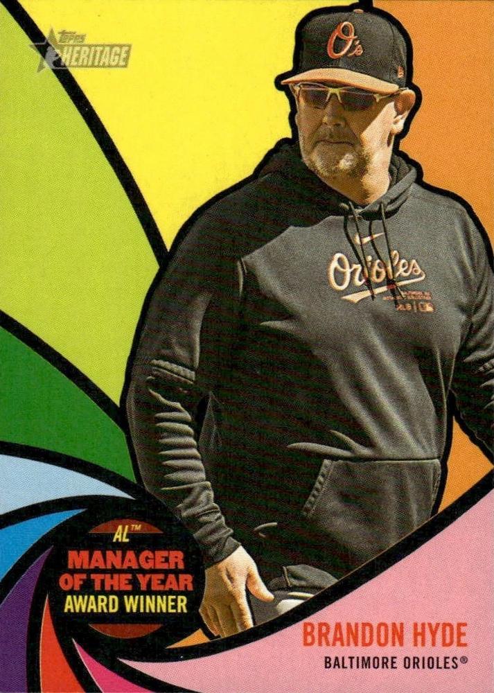 2024 Topps Heritage Award Winners Brandon Hyde #AW-7 card