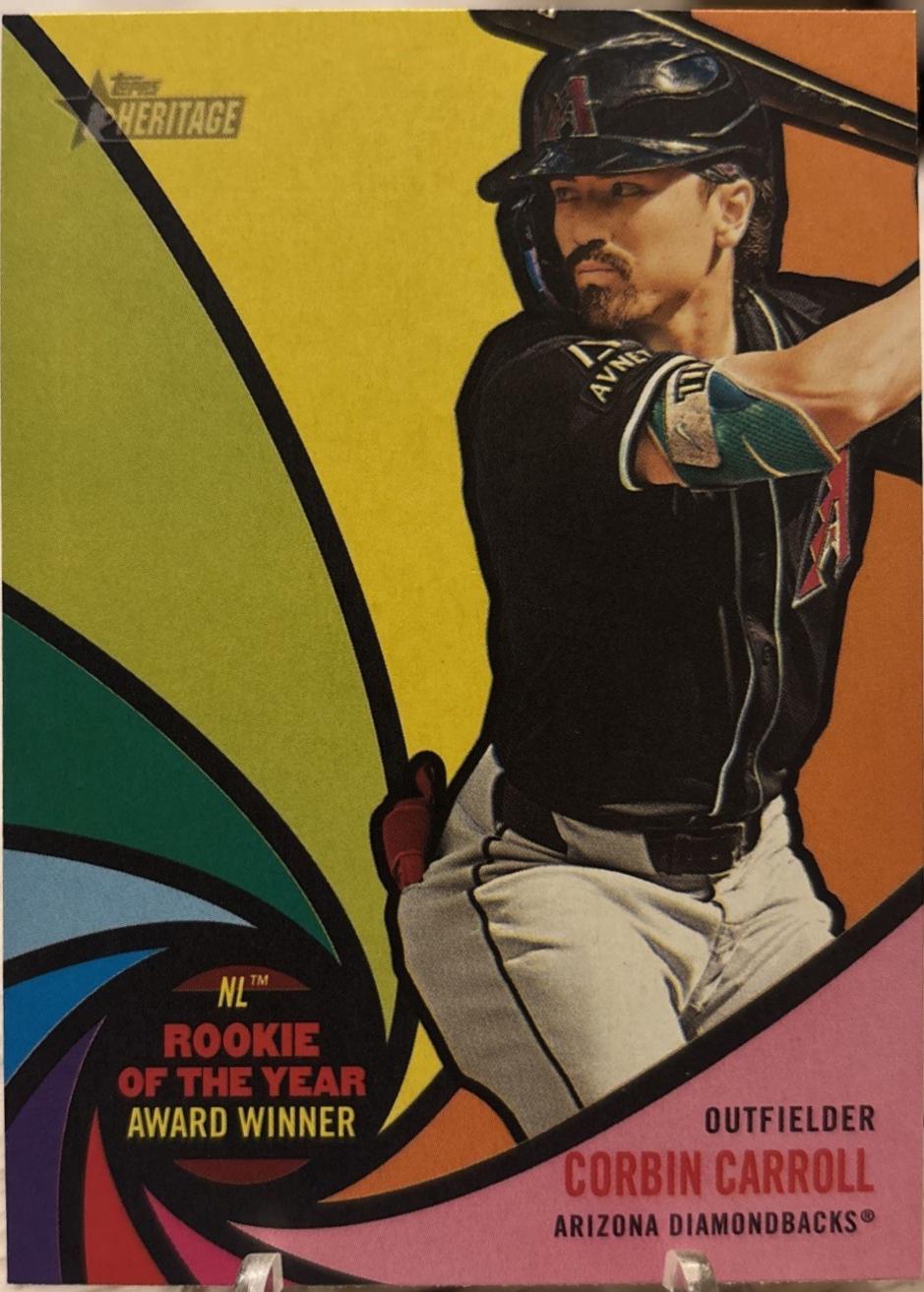 2024 Topps Heritage Award Winners Corbin Carroll #AW-6 card