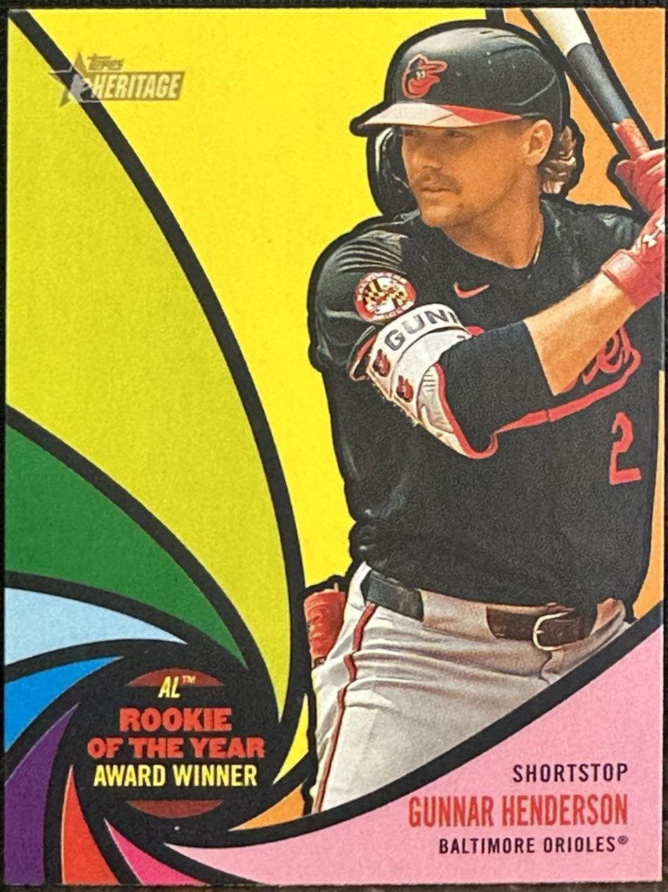 2024 Topps Heritage Award Winners Gunnar Henderson #AW-5 card