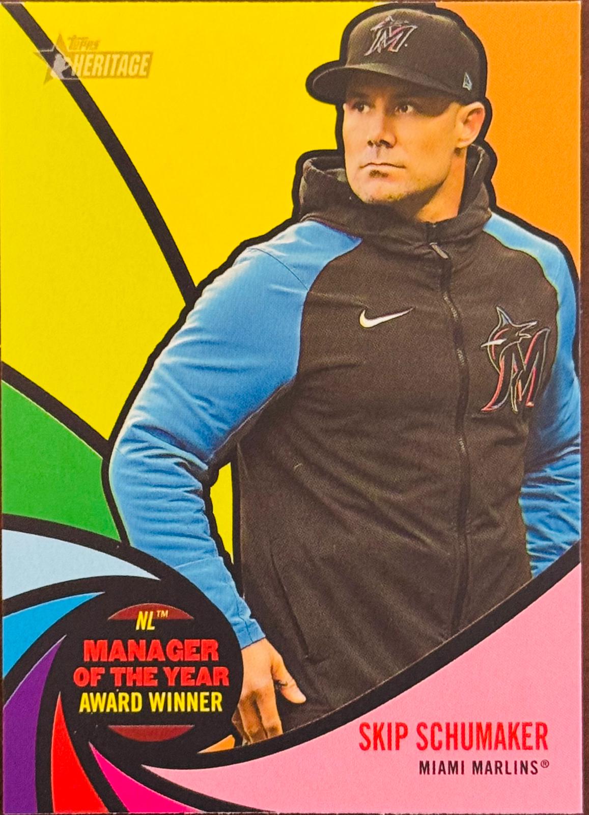 2024 Topps Heritage Award Winners Skip Schumaker #AW-8 card