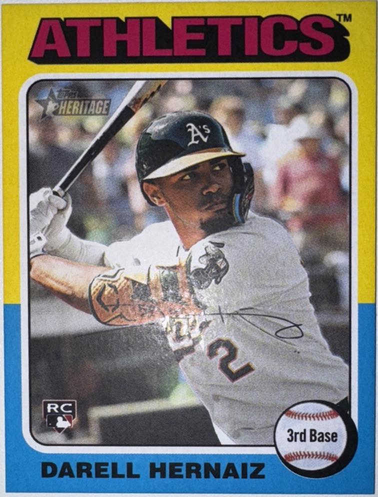 2024 Topps Heritage Mini Darell Hernaiz #670 card