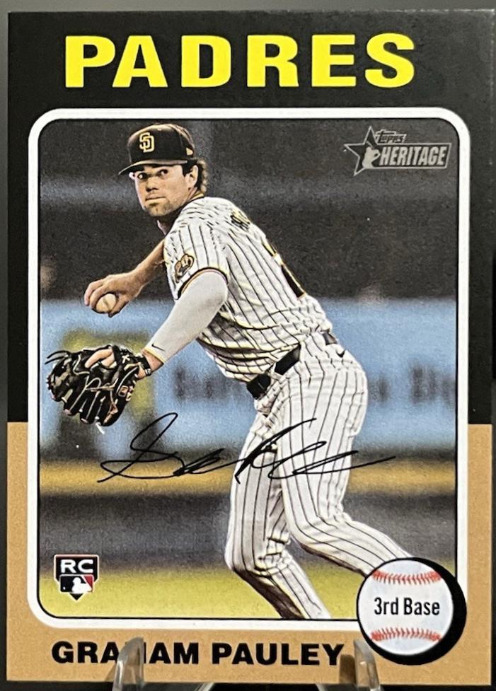 2024 Topps Heritage Mini Graham Pauley #666 card