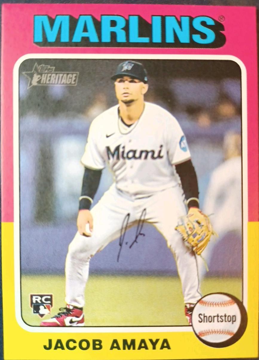2024 Topps Heritage Mini Jacob Amaya #626 card