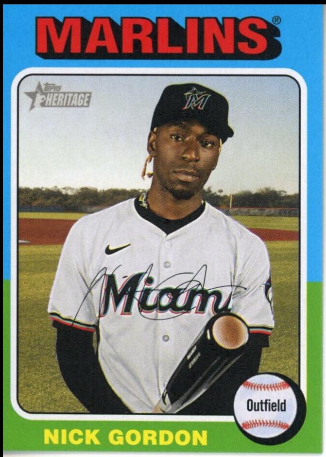 2024 Topps Heritage Mini Nick Gordon #559 card