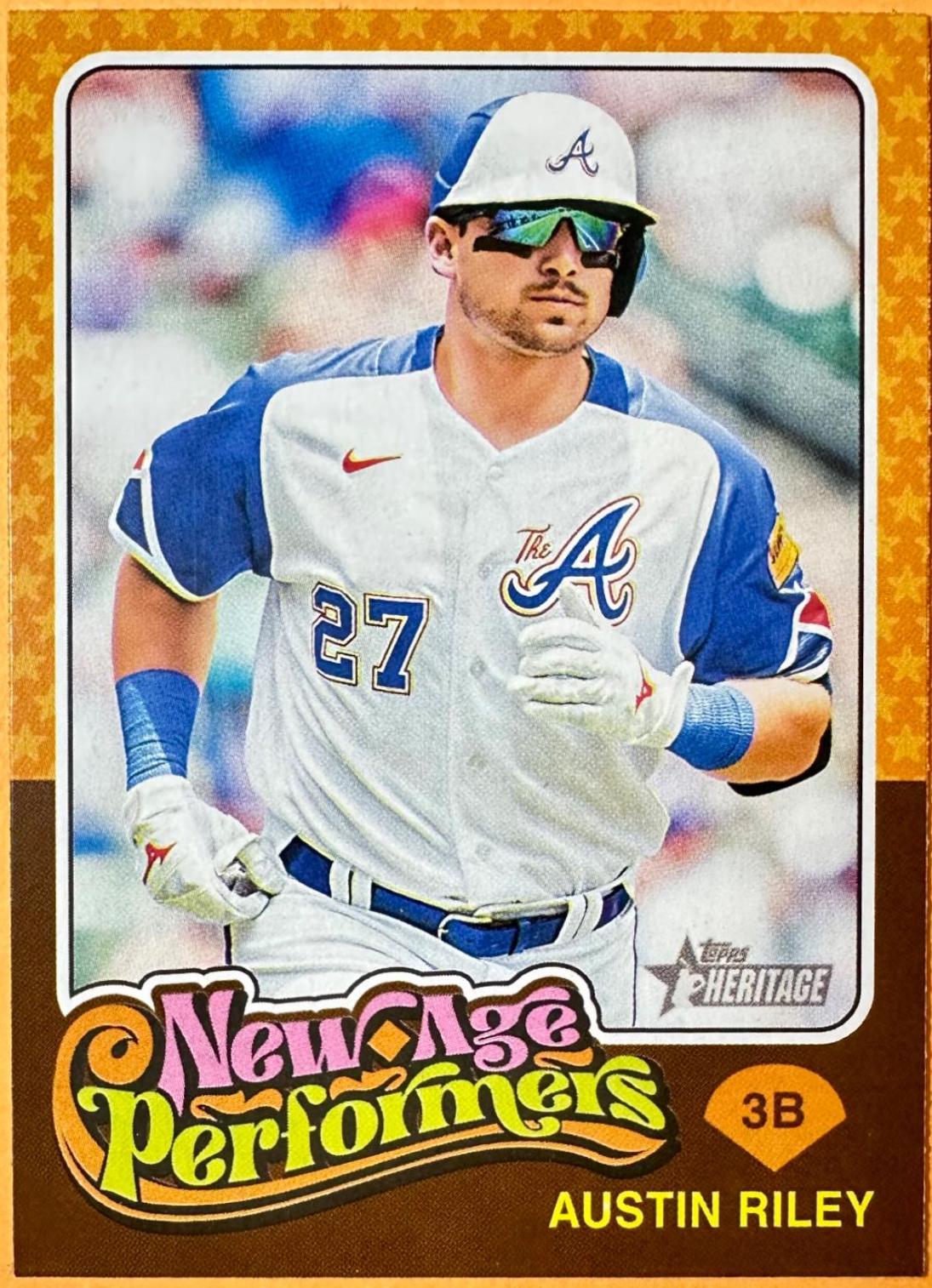 2024 Topps Heritage New Age Performers Austin Riley #NAP-18 card