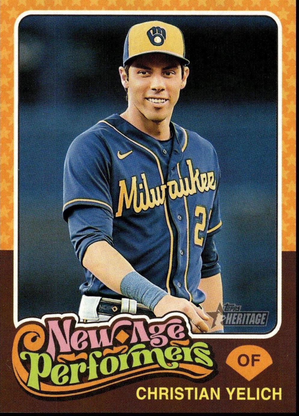 2024 Topps Heritage New Age Performers Christian Yelich #NAP-17 card