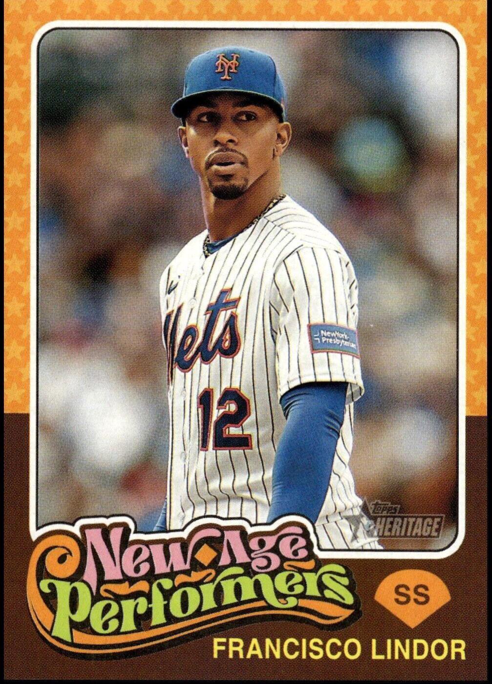 2024 Topps Heritage New Age Performers Francisco Lindor #NAP-11 card