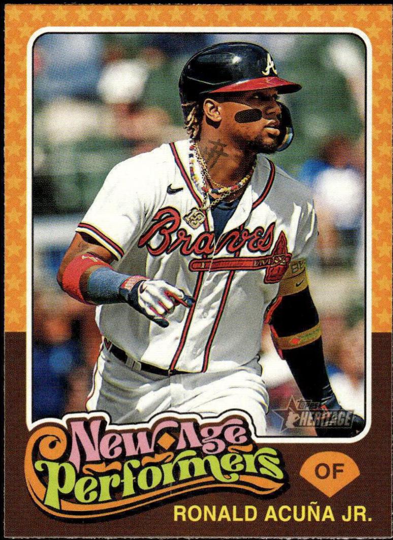 2024 Topps Heritage New Age Performers Ronald Acuna Jr. #NAP-10 card