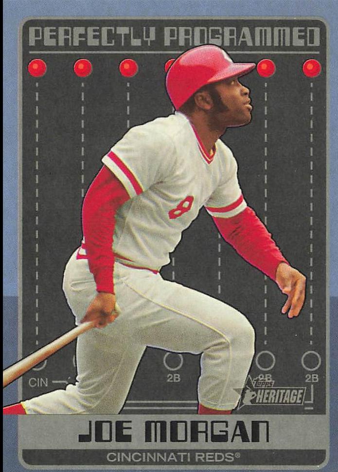 2024 Topps Heritage Perfectly Programmed Joe Morgan #PP-4 card