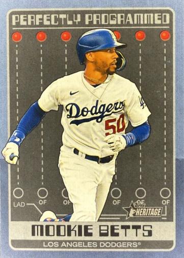 2024 Topps Heritage Perfectly Programmed Mookie Betts #PP-8 card