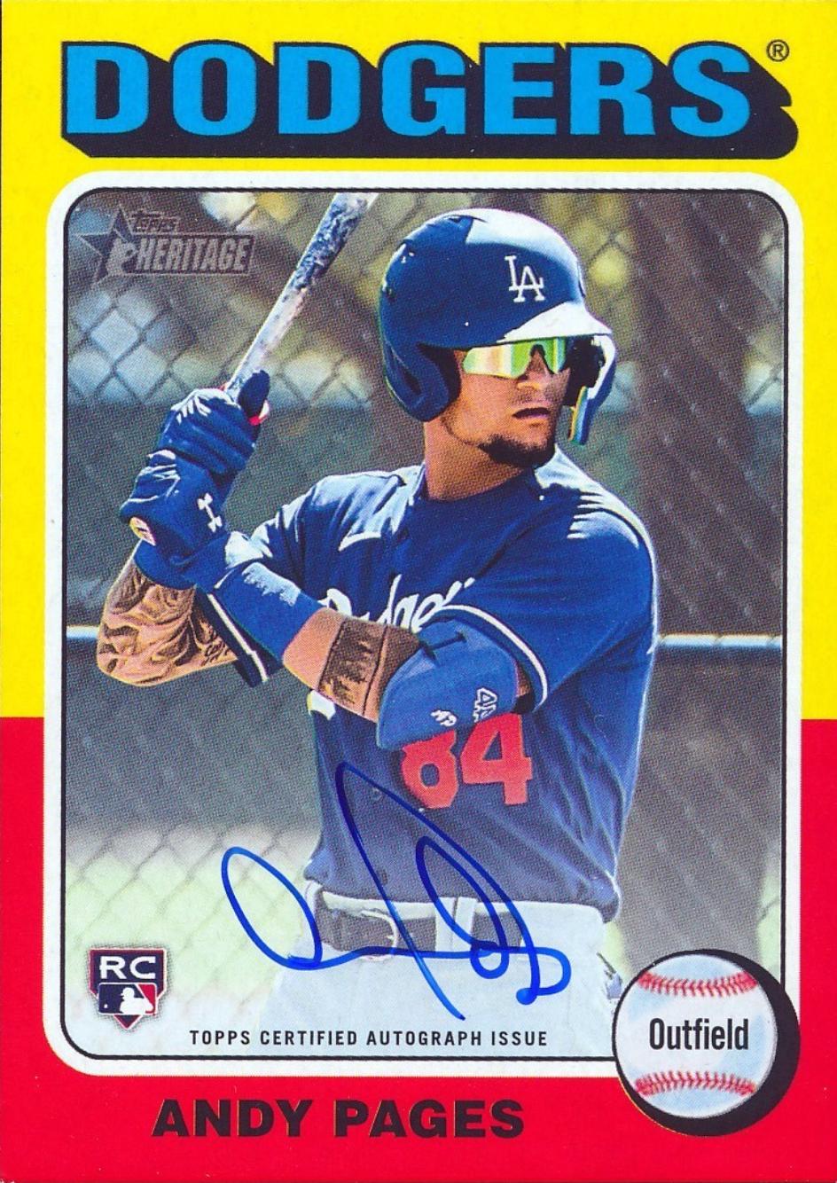 2024 Topps Heritage Real One Autograph Andy Pages #ROA-AP card