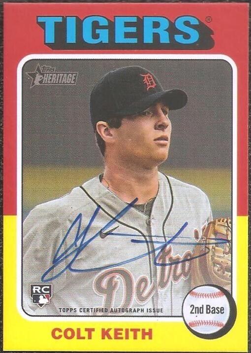 2024 Topps Heritage Real One Autograph Colt Keith #ROA-DR card