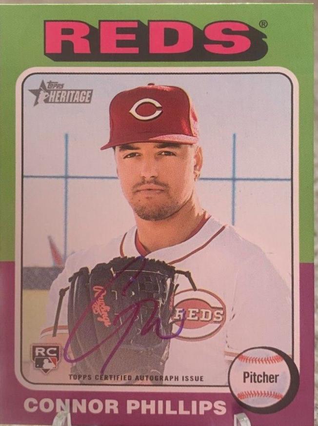 2024 Topps Heritage Real One Autograph Connor Phillips #ROA-CP card