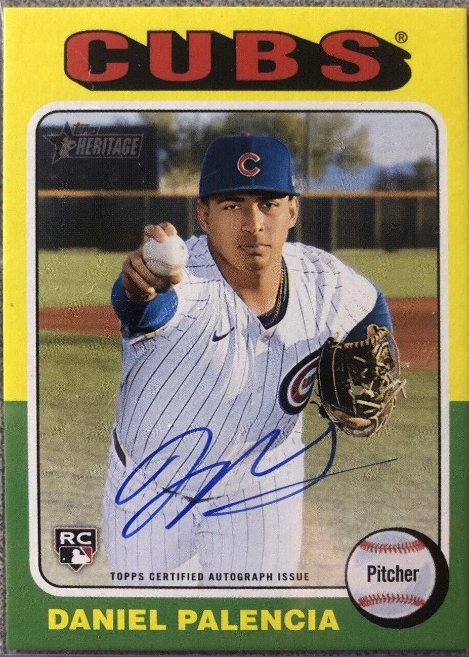 2024 Topps Heritage Real One Autograph Daniel Palencia #ROA-DPA card