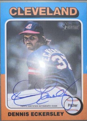 2024 Topps Heritage Real One Autograph Dennis Eckersley #ROA-DEC card
