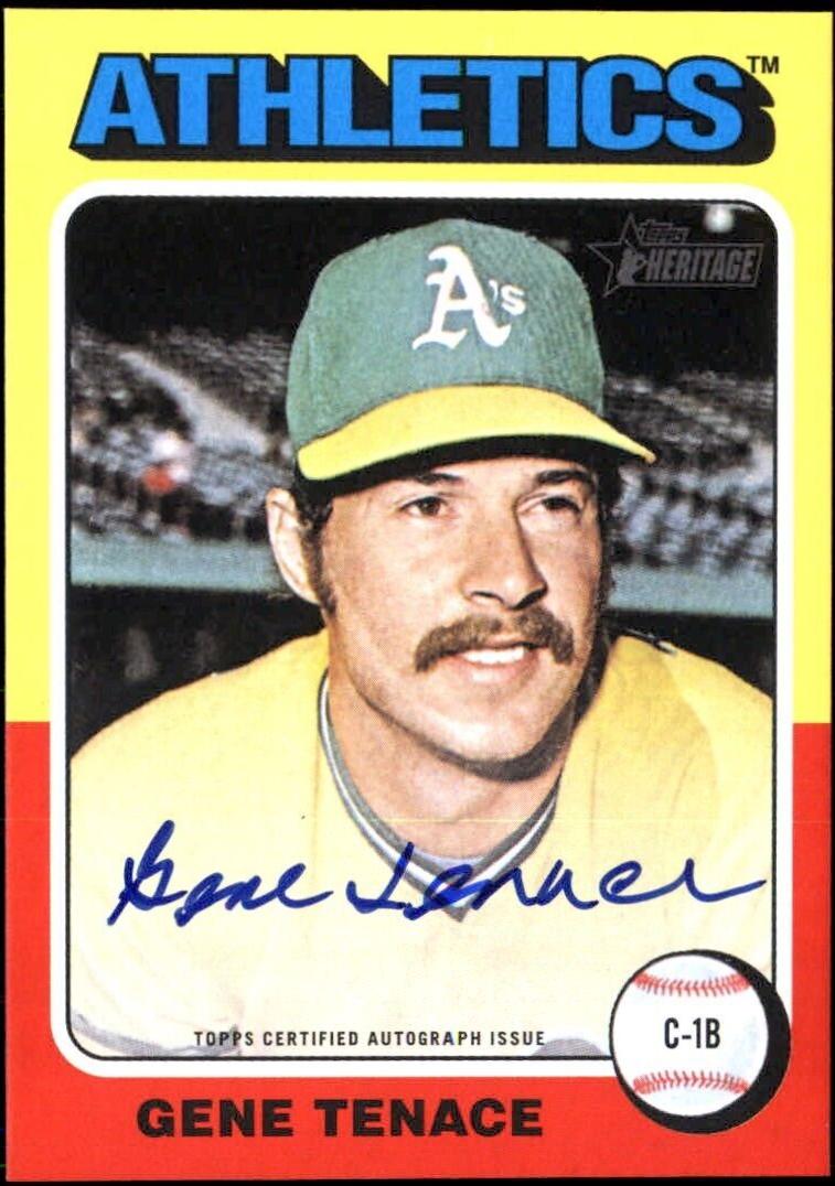 2024 Topps Heritage Real One Autograph Gene Tenace #ROA-GT card