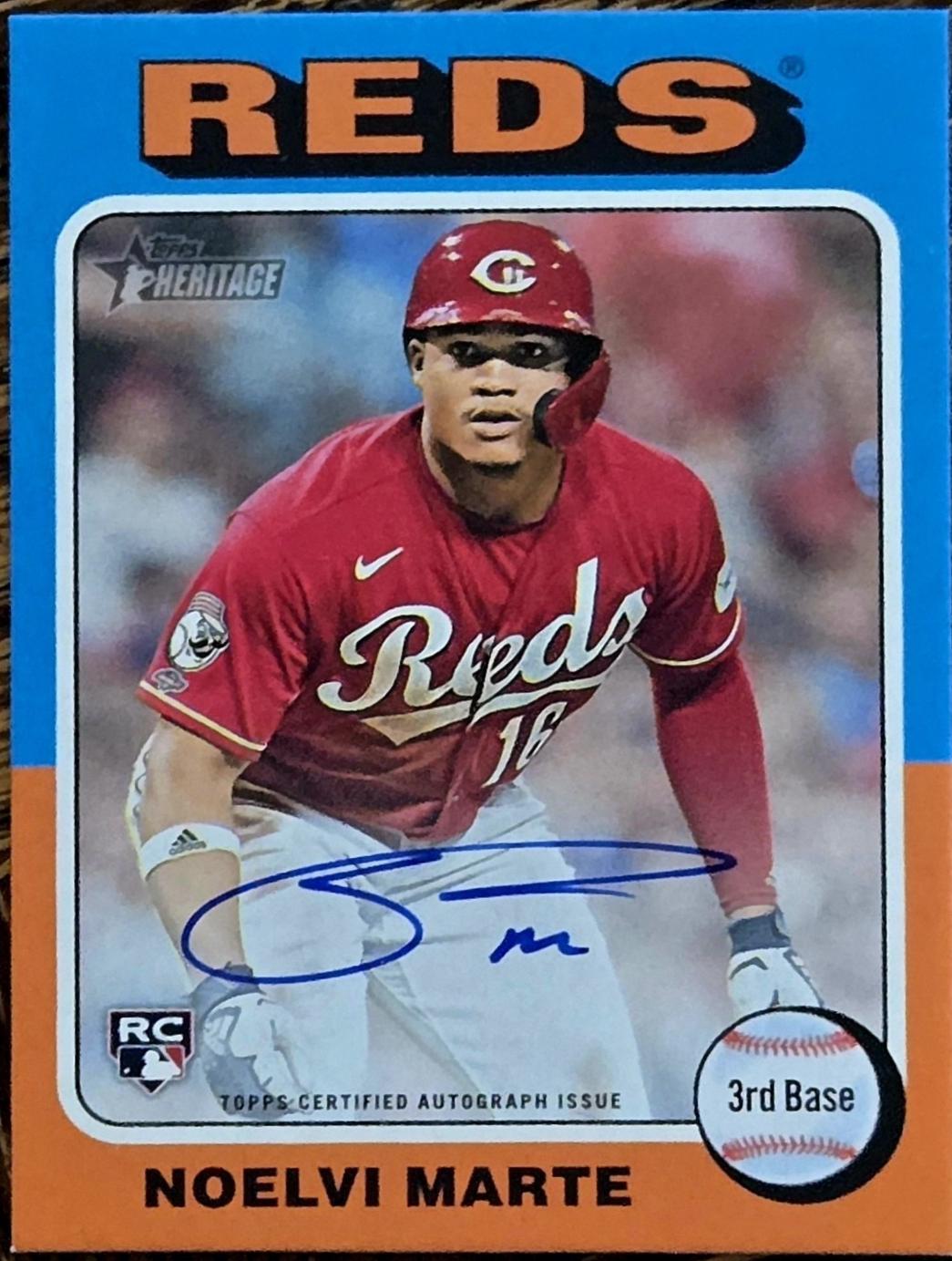 2024 Topps Heritage Real One Autograph Noelvi Marte #ROA-NM card