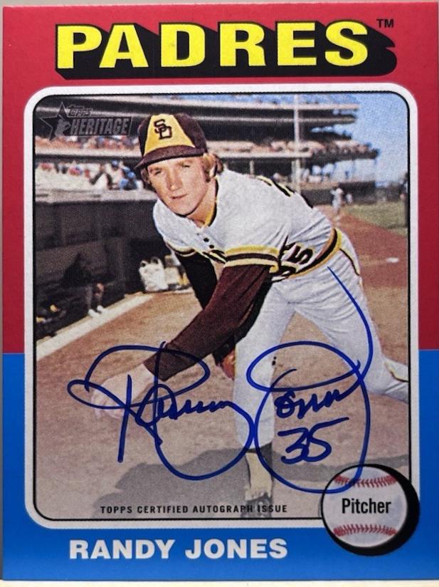 2024 Topps Heritage Real One Autograph Randy Jones #ROA-RJ card