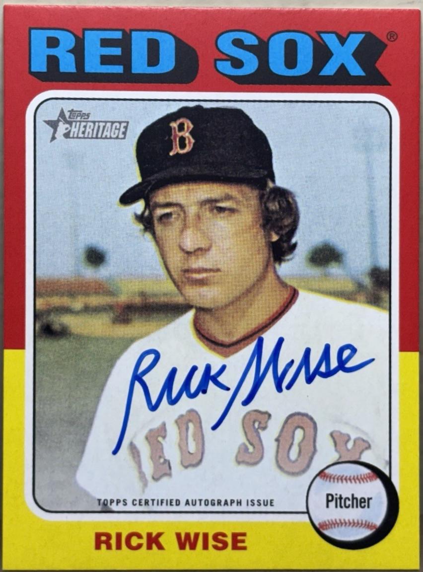 2024 Topps Heritage Real One Autograph Rick Wise #ROA-RW card
