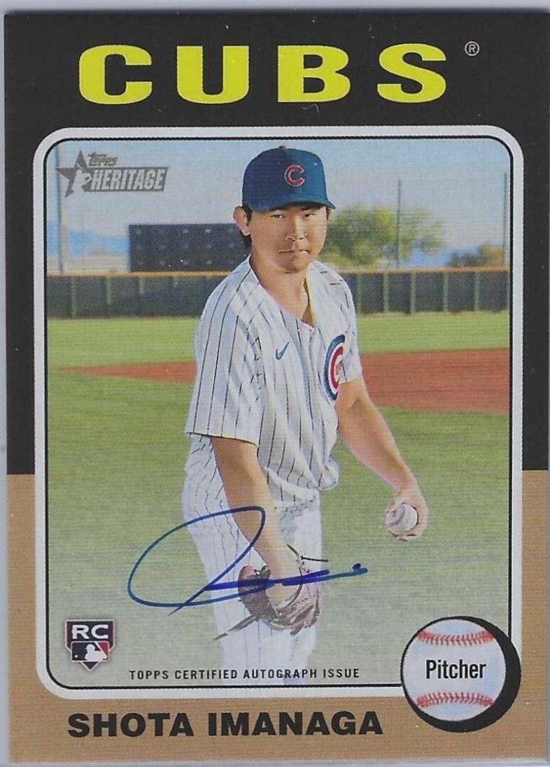 2024 Topps Heritage Real One Autograph Shota Imanaga #ROA-SI card