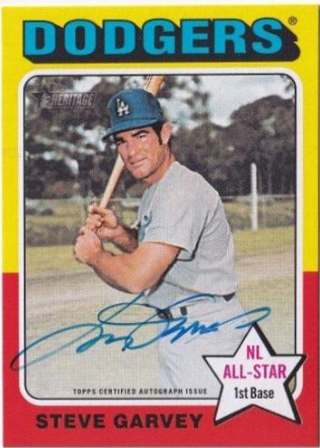 2024 Topps Heritage Real One Autograph Steve Garvey #ROA-SG card