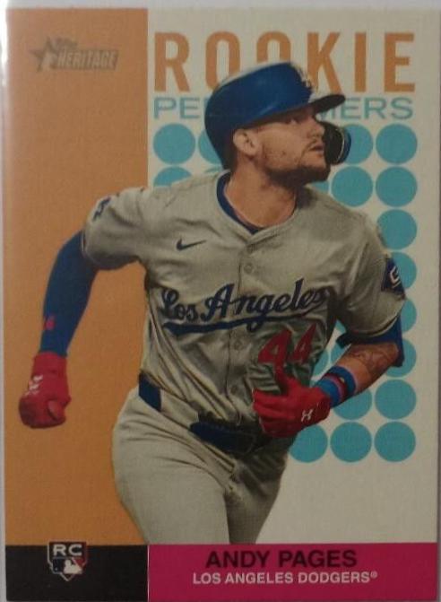 2024 Topps Heritage Rookie Performer Andy Pages #RP-8 card