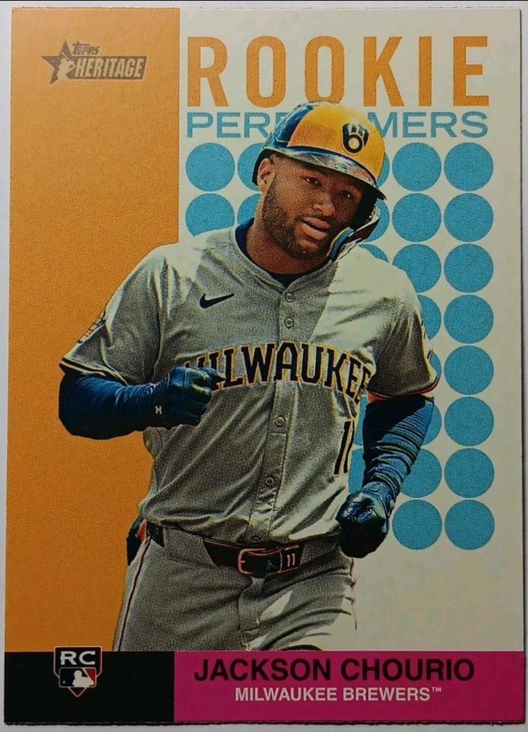 2024 Topps Heritage Rookie Performer Jackson Chourio #RP-5 card
