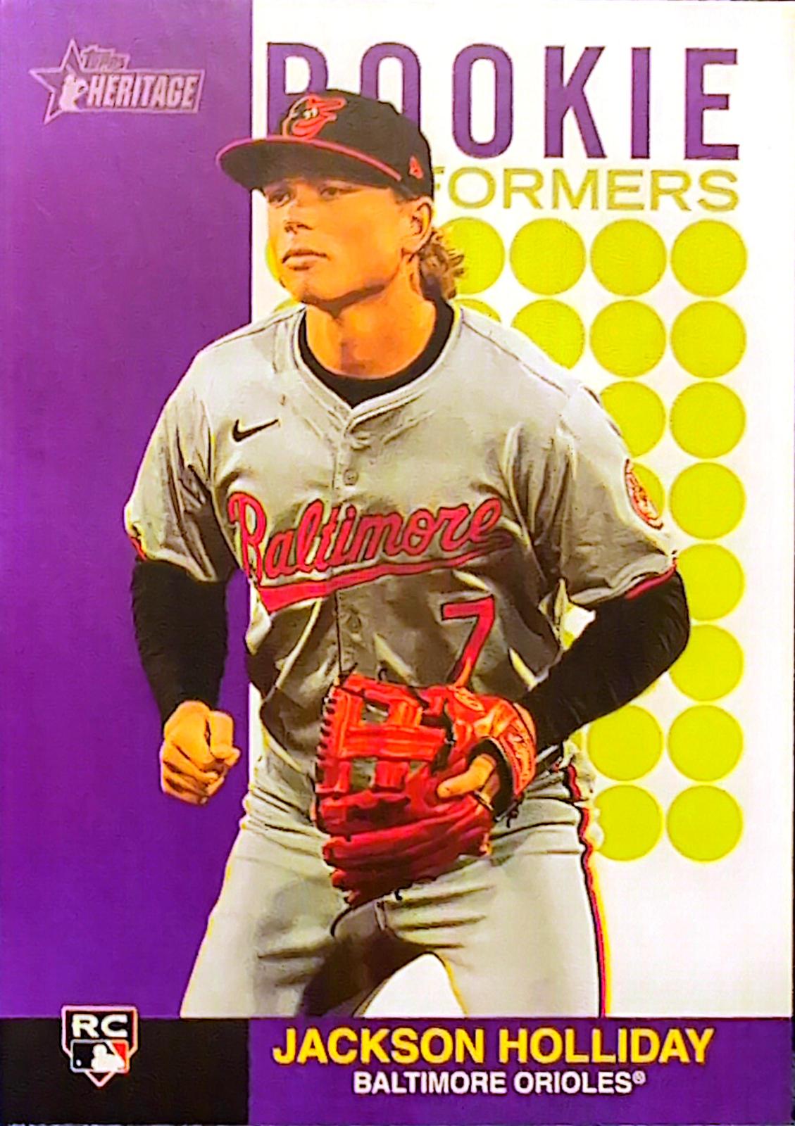 2024 Topps Heritage Rookie Performer Jackson Holliday #RP-6 card