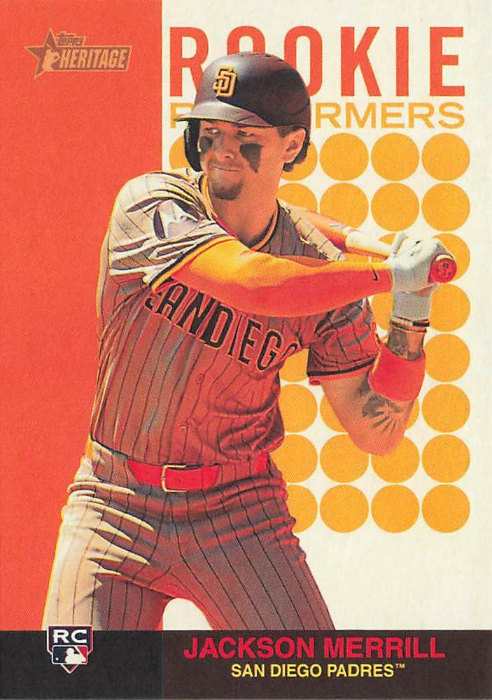 2024 Topps Heritage Rookie Performer Jackson Merrill #RP-7 card