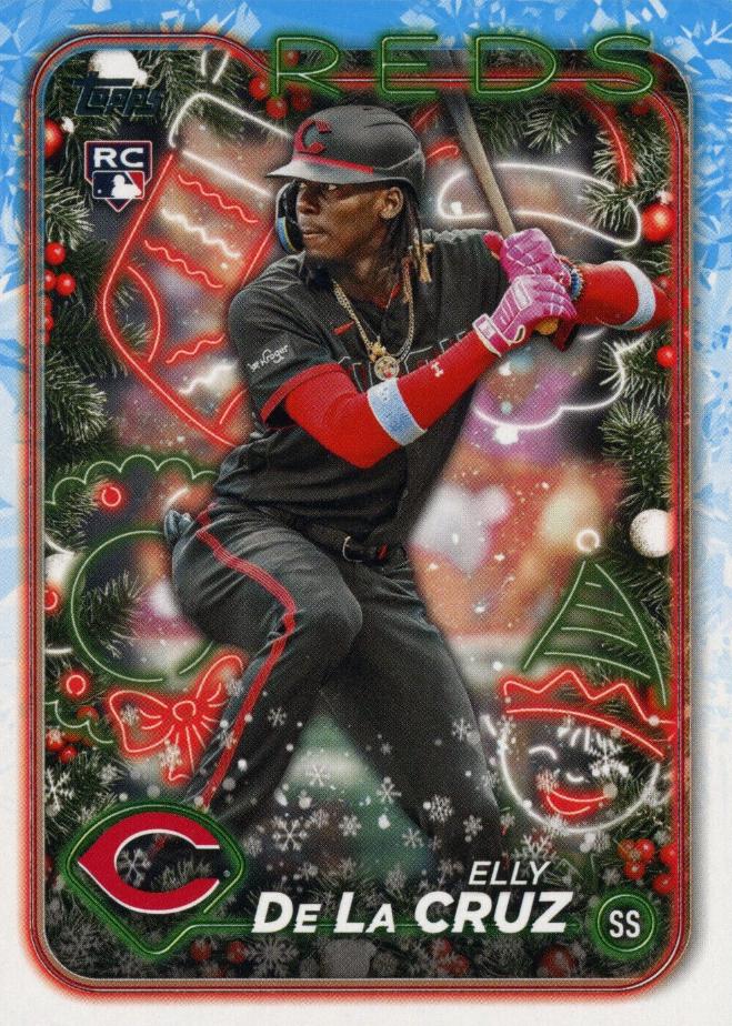 2024 Topps Holiday Elly De La Cruz #H102 card