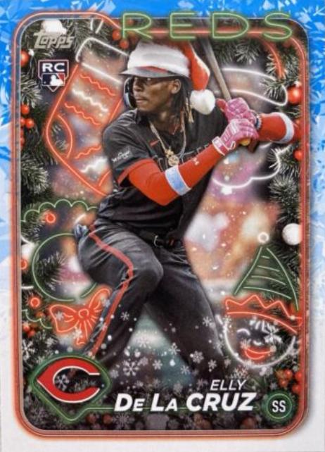 2024 Topps Holiday Elly De La Cruz [Image Variation SP] #H102 card