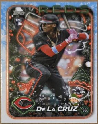2024 Topps Holiday Hidden Elf Elly De La Cruz #HE-11 card