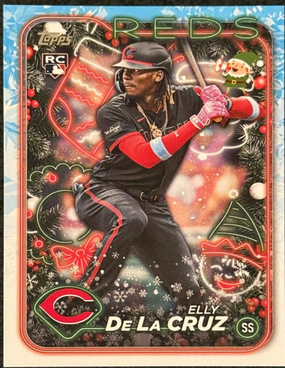2024 Topps Holiday Hidden Elf Elly De La Cruz #HE-15 card