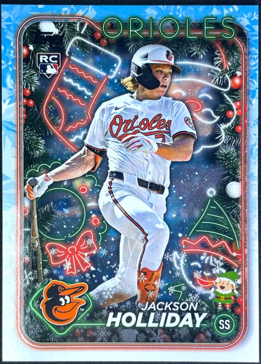 2024 Topps Holiday Hidden Elf Jackson Holliday #HE-8 card