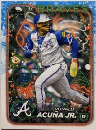 2024 Topps Holiday Hidden Elf Ronald Acuna Jr. #HE-18 card