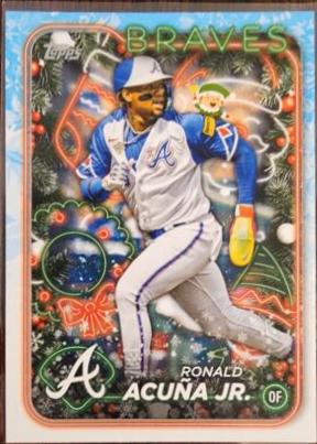 2024 Topps Holiday Hidden Elf Ronald Acuna Jr. #HE-19 card