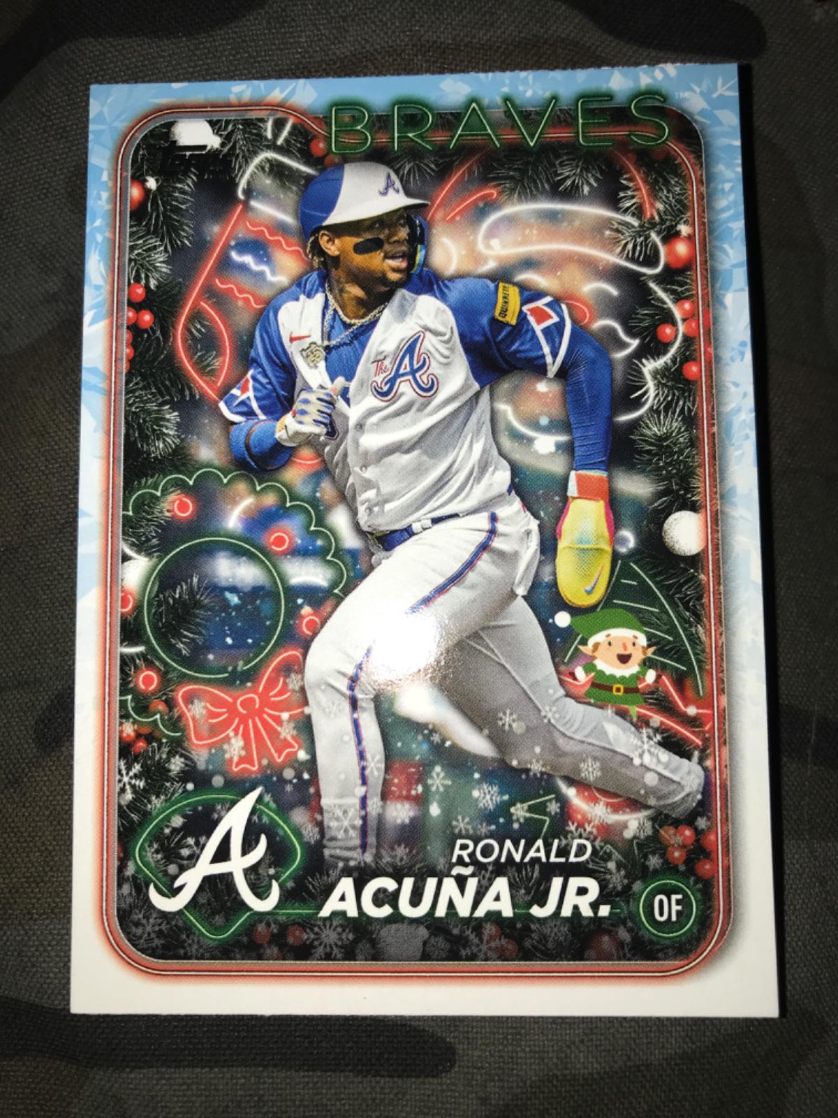 2024 Topps Holiday Hidden Elf Ronald Acuna Jr. #HE-20 card