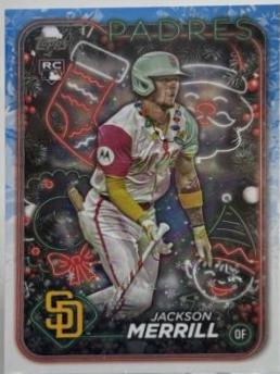 2024 Topps Holiday Jackson Merrill [Holiday Variation SP] #H160 card