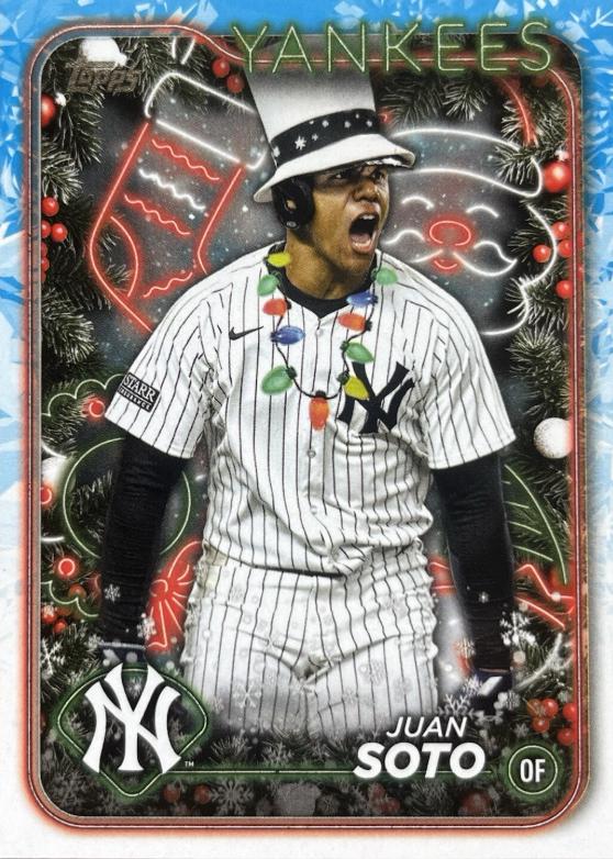 2024 Topps Holiday Juan Soto [Holiday Variation SP] #H162 card