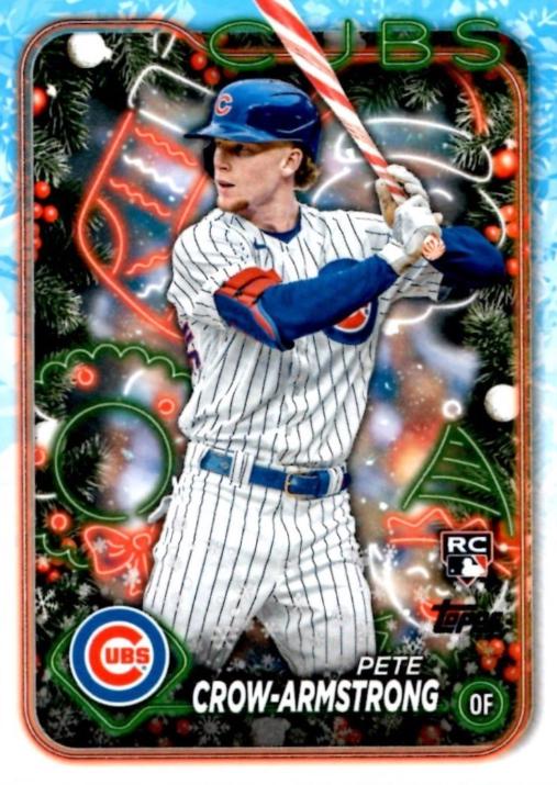 2024 Topps Holiday Pete Crow-Armstrong [Holiday Variation SP] #H136 card
