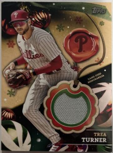 2024 Topps Holiday Relic Trea Turner #RC-TT card
