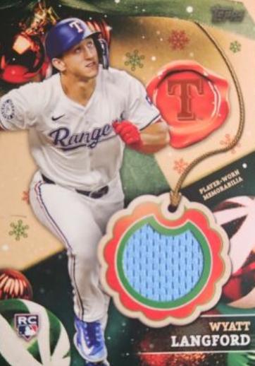 2024 Topps Holiday Relic Wyatt Langford #RC-WL card