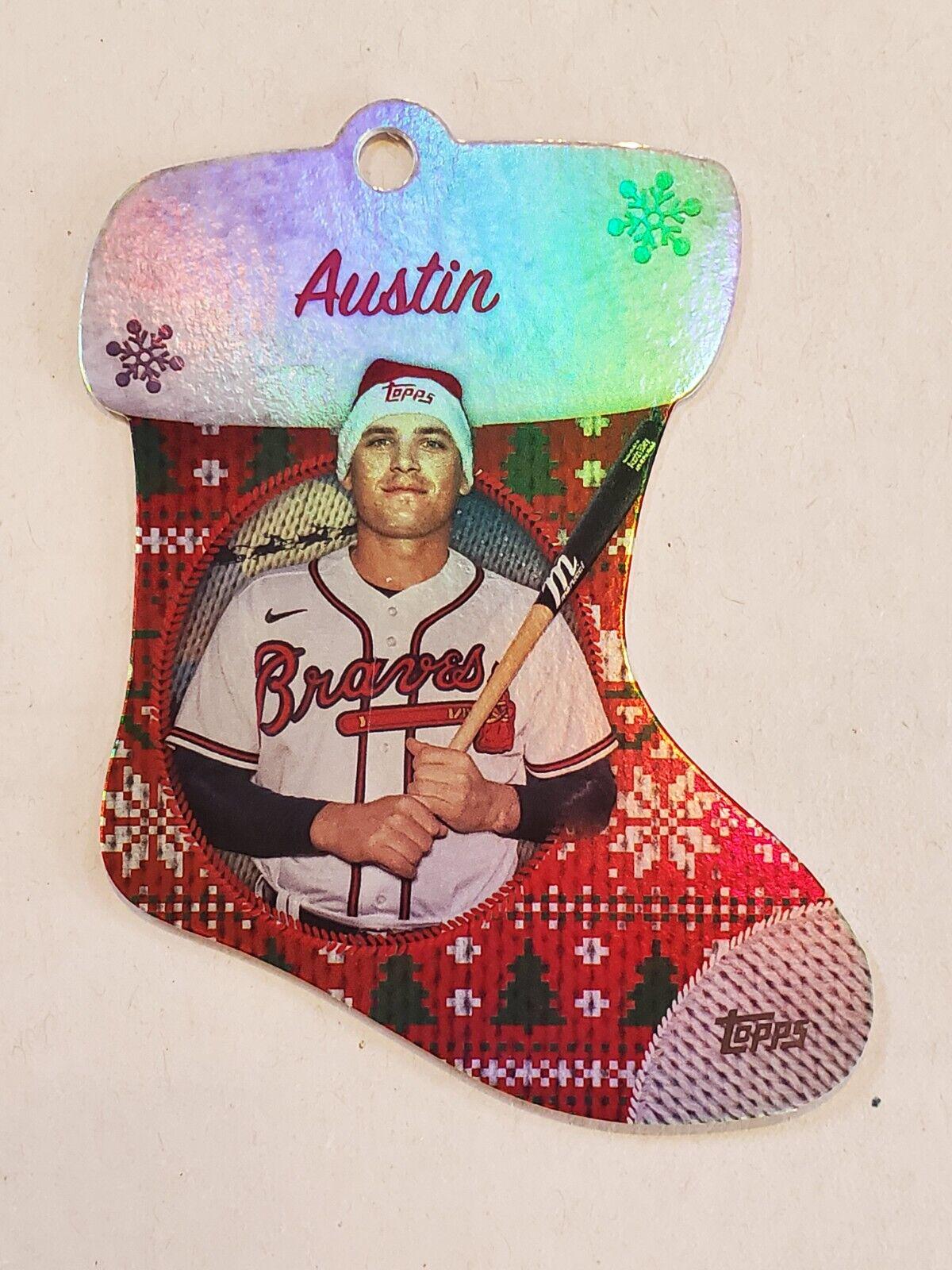 2024 Topps Holiday Stocking Die-Cut Ornament Austin Riley #SDC-14 card