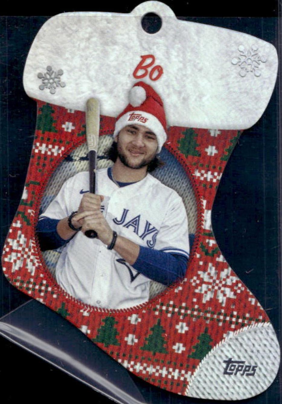 2024 Topps Holiday Stocking Die-Cut Ornament Bo Bichette #SDC-12 card