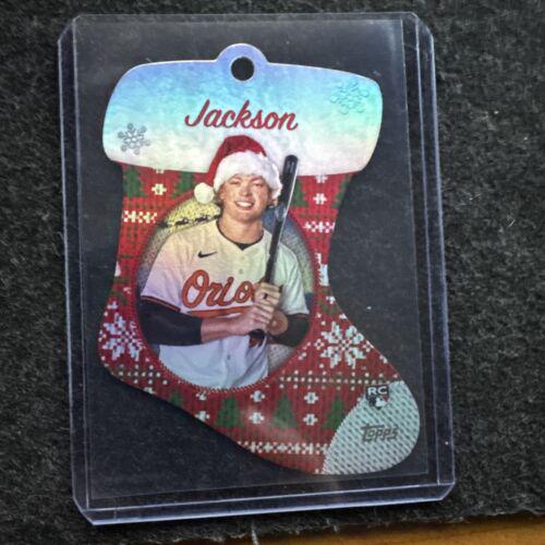 2024 Topps Holiday Stocking Die-Cut Ornament Jackson Holliday #SDC-3 card