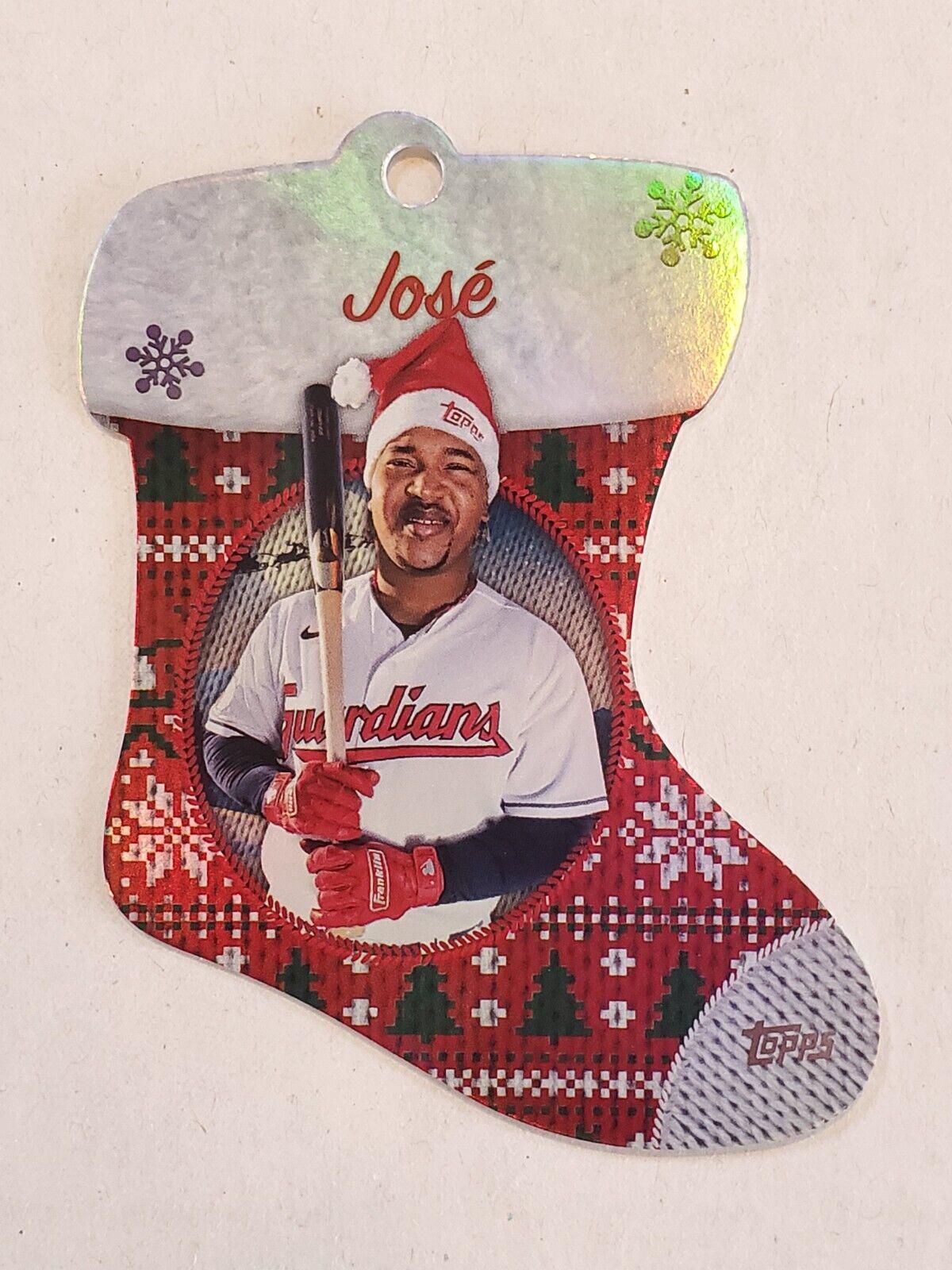 2024 Topps Holiday Stocking Die-Cut Ornament Jose Ramirez #SDC-20 card