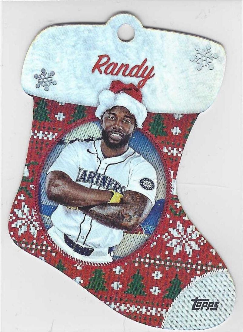 2024 Topps Holiday Stocking Die-Cut Ornament Randy Arozarena #SDC-17 card