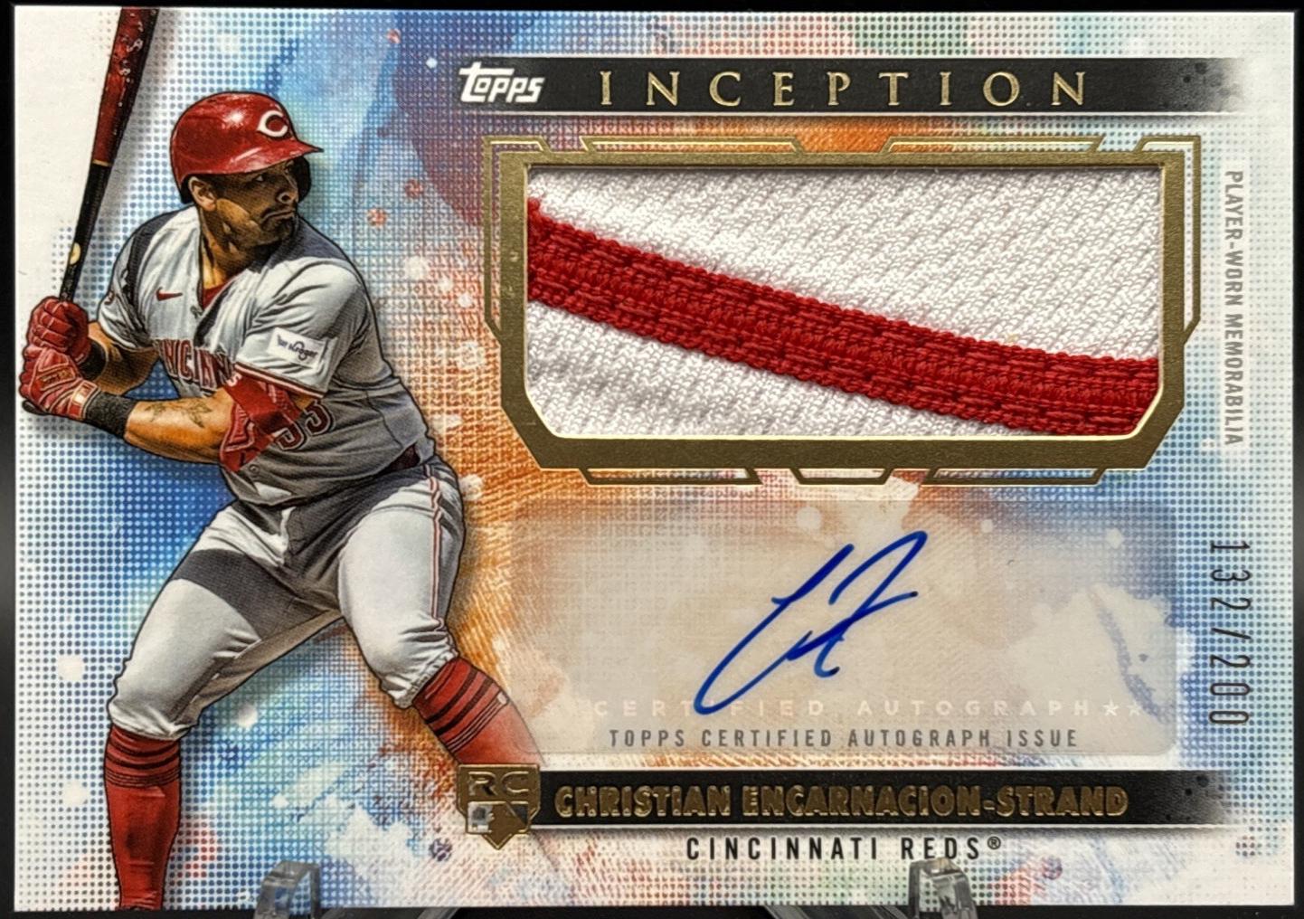 2024 Topps Inception Autograph Patch Card Christian Encarnacion-Strand #APC-CE card